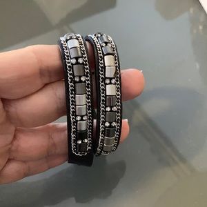 Gorgeous Stella dot leather bracelet